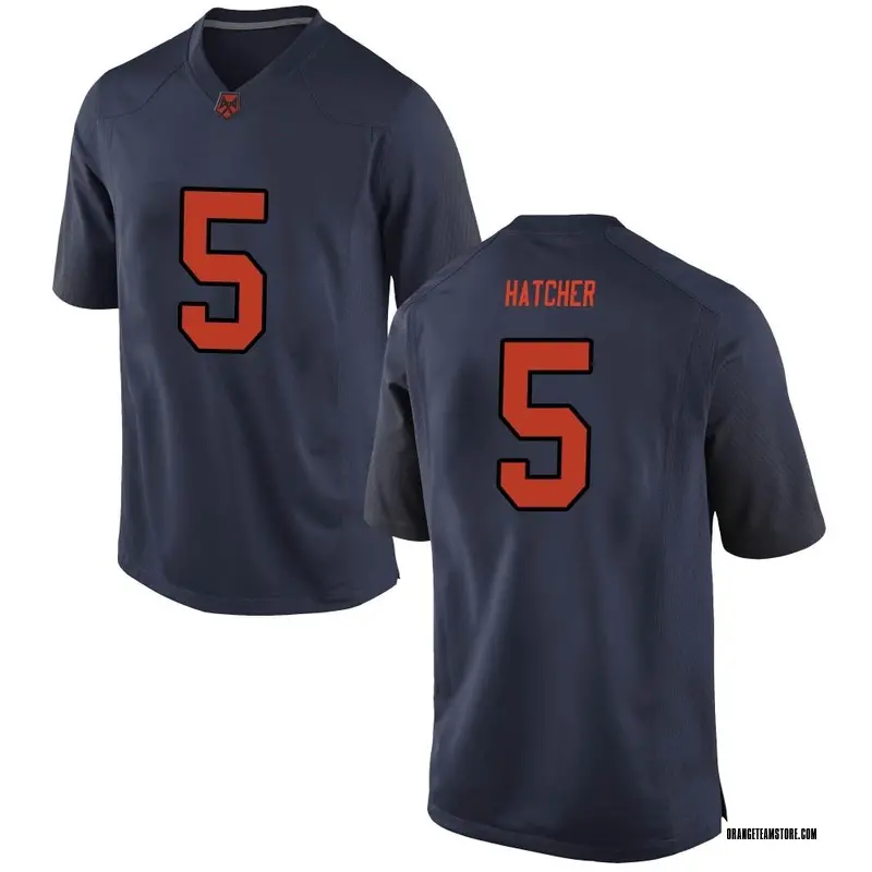 Game Youth Umari Hatcher Syracuse Orange Navy Football College Jersey